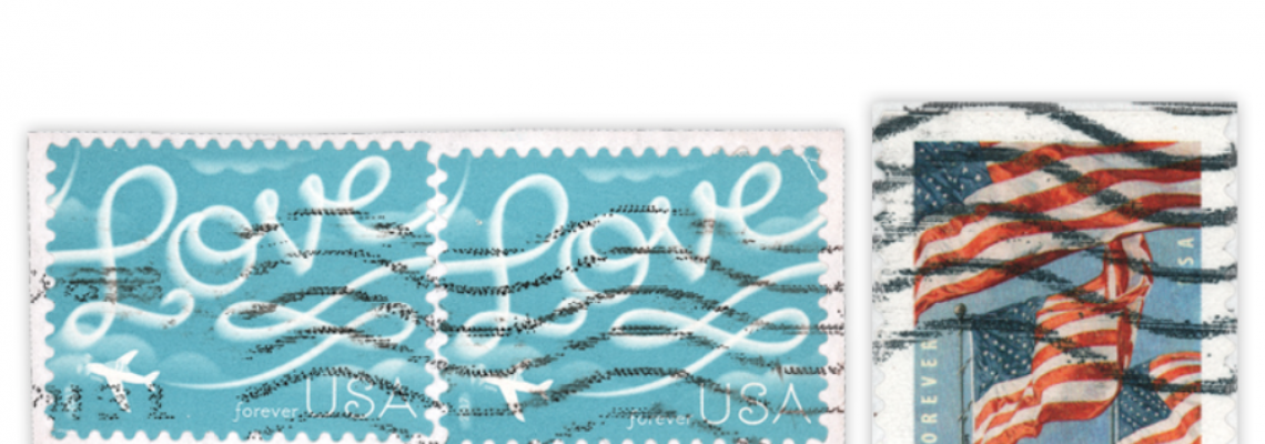 Tagging-omitted errors found on 2017 Love, 2022 Flags stamps