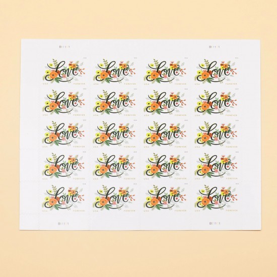 2018 US Love Flourishes Forever Postage Stamps Wedding