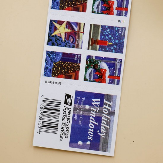 2016 US Christmas Candle Forever Stamps Booklet