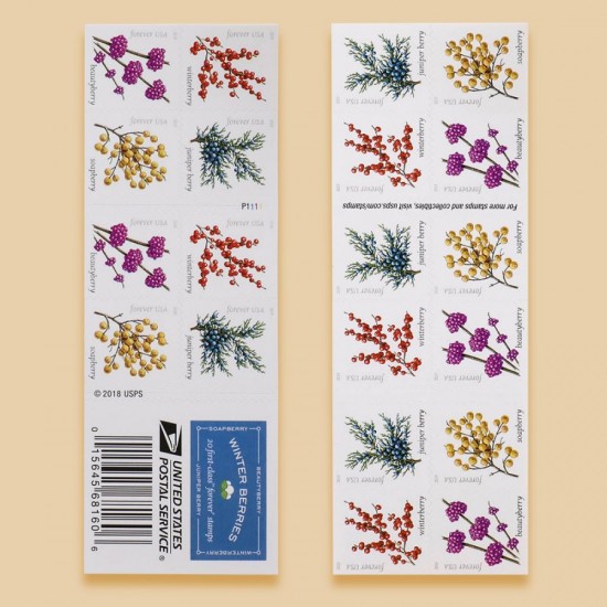 2019 US Winter Berries Forever Stamps