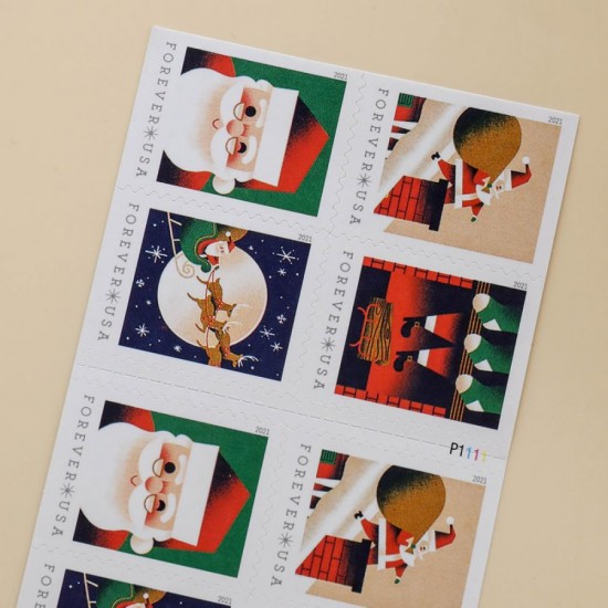 2021 US A Visit from St. Nick Forever Stamps