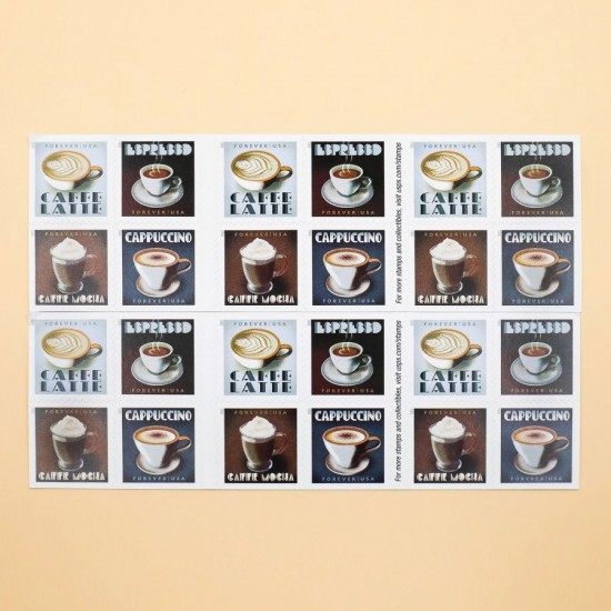 2021 U.S. Espresso Drinks Forever Postage Stamps