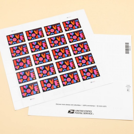 US 2021 Love Forever Stamps Wedding