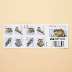 US 2021 Otters in Snow Forever Stamps