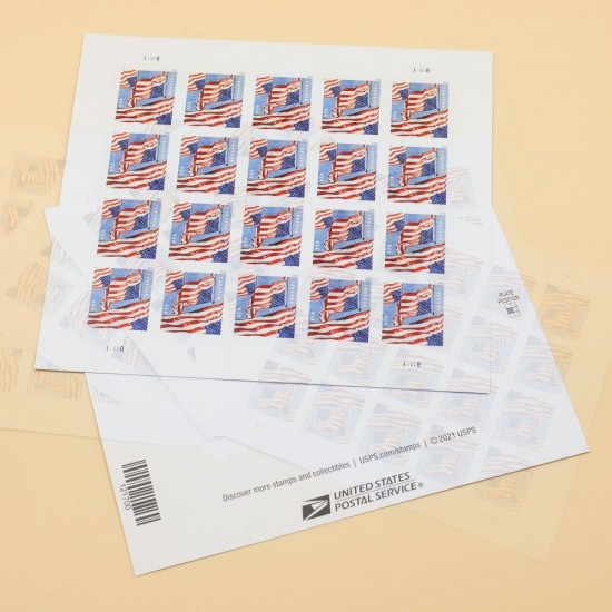 Panes U.S. Flags 2022 Forever Stamps