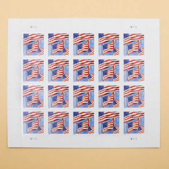 Panes U.S. Flags 2022 Forever Stamps