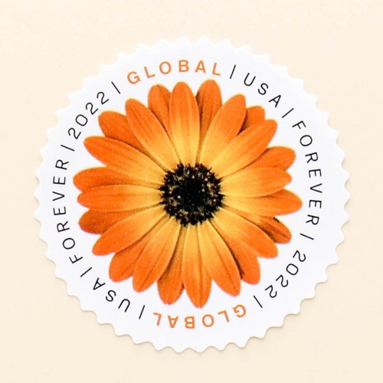 100 pcs -2022 US Global African Daisy Forever Stamps