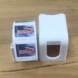 Postage Stamp Keeper Holder Desktop Dispenser Roll Storage (2019 US flag stamps included)